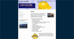 Desktop Screenshot of lyons-electric.com